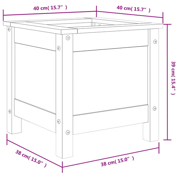 Pflanzkasten Eclipse 40x40x39cm (Douglasie)