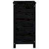 Schwarzer Blumenkasten Eclipse 40x40x78cm (Kiefer)