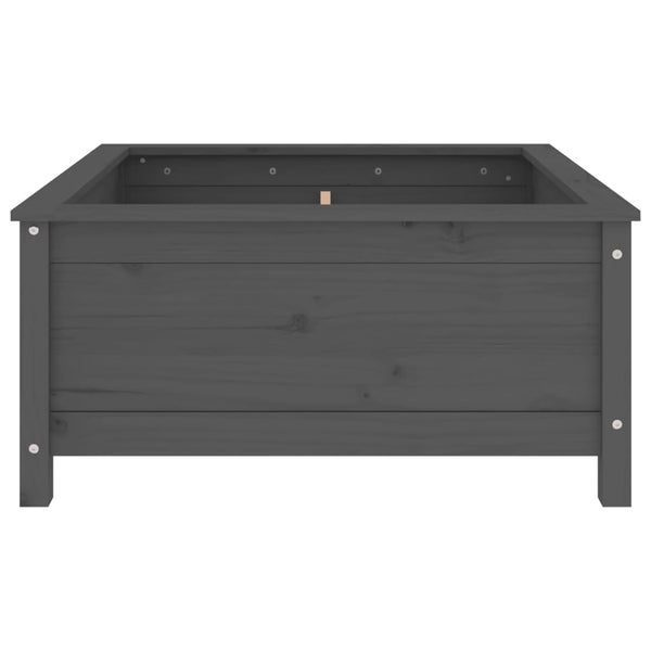 Harmaa kukkalaatikko Eclipse 82,5x82,5x39cm (mänty)
