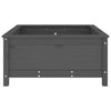 Harmaa kukkalaatikko Eclipse 82,5x82,5x39cm (mänty)