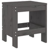 Graue Gartenhocker Virginia 40x36x45cm (2 Stk Kiefer)