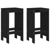 Schwarze Barhocker Virgina 40x36x75cm (2 St. Kiefer)