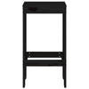 Schwarze Barhocker Virgina 40x36x75cm (2 St. Kiefer)