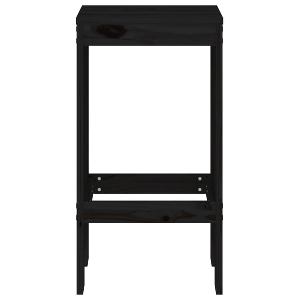 Schwarze Barhocker Virgina 40x36x75cm (2 St. Kiefer)