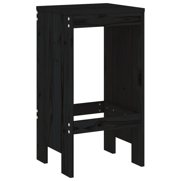 Schwarze Barhocker Virgina 40x36x75cm (2 St. Kiefer)