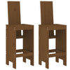Honigbraune Barhocker Dedee 40x42x120cm (2 St., Kiefer)