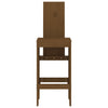 Honigbraune Barhocker Dedee 40x42x120cm (2 St., Kiefer)