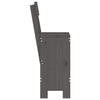 Graue Barhocker Dedee 40x48,5x115,5cm (2 St. Kiefer)