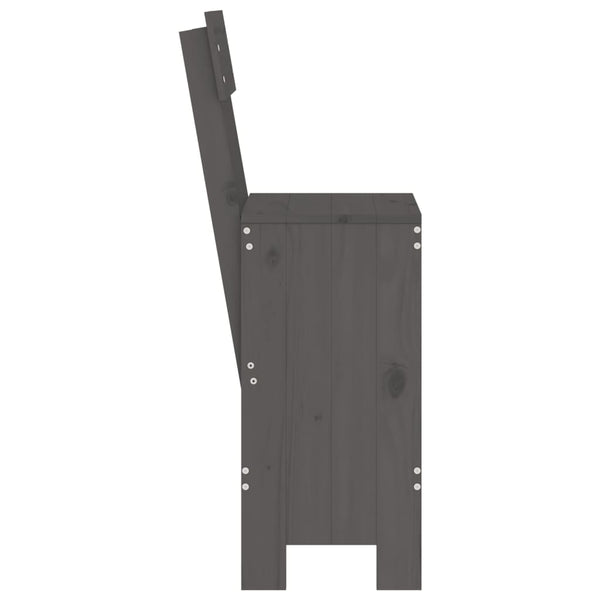 Graue Barhocker Dedee 40x48,5x115,5cm (2 St. Kiefer)