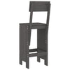 Graue Barhocker Dedee 40x48,5x115,5cm (2 St. Kiefer)