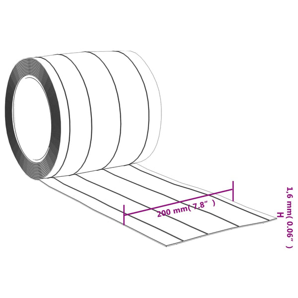 Transparenter Lamellenvorhang transparent Richarda 200 mmx1,6 mm 50 m (PVC)