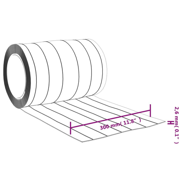 Lamellenvorhang Richarda transparent 10 m (PVC) 300 mm x 2,6 mm