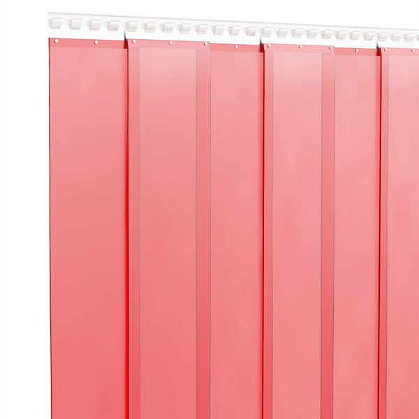 Roter Türvorhang Richarda 200 mm x 1,6 mm 25 m (PVC)