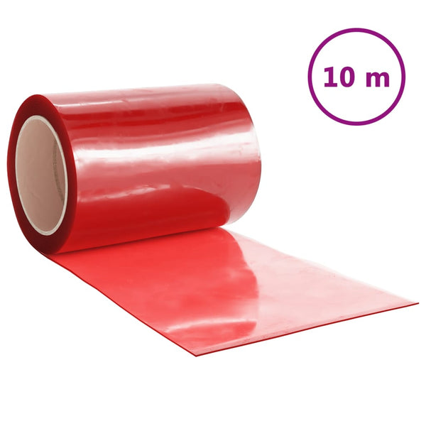Roter Türvorhang Richarda 300 mm x 2,6 mm 10 m (PVC)