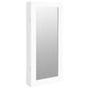 Weißer Spiegelschmuckschrank Blazin 30x8,5x67cm (Wandmontage)