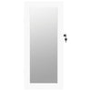 Weißer Spiegelschmuckschrank Blazin 30x8,5x67cm (Wandmontage)