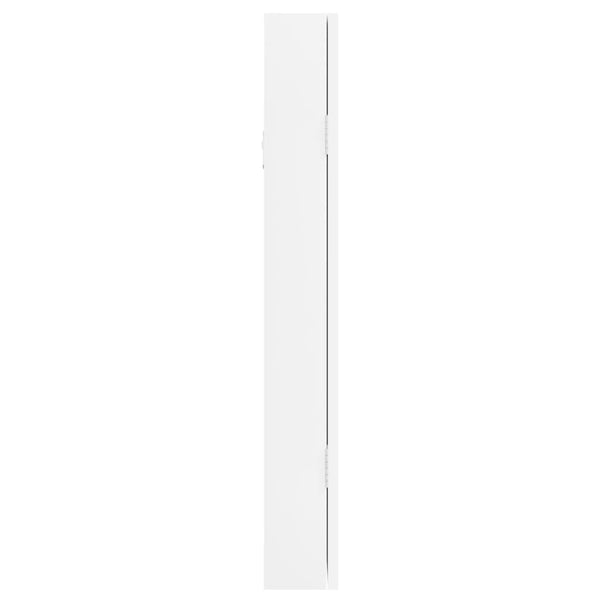 Weißer Spiegelschmuckschrank Blazin 30x8,5x67cm (Wandmontage)