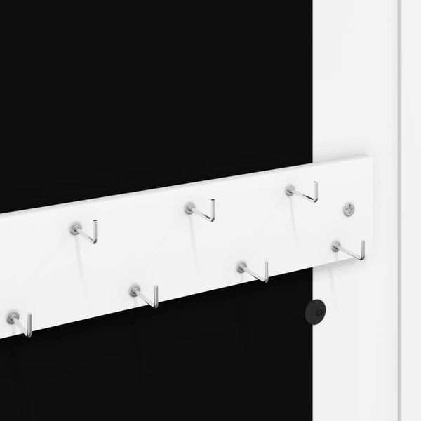 Weißer Spiegelschmuckschrank Blazin 30x8,5x67cm (Wandmontage)