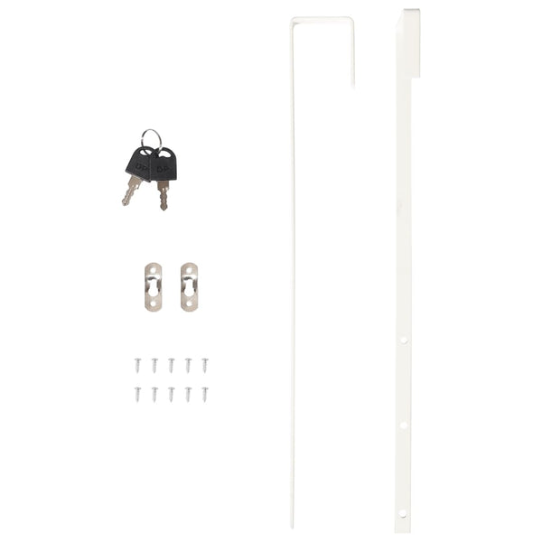 Schwarzer Spiegelschmuckschrank Louisa 37,5x10x106cm (Wandmontage)