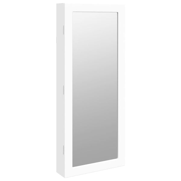 Weißer Spiegelschmuckschrank Mihaescu (zur Wandmontage mit LED-Beleuchtung)