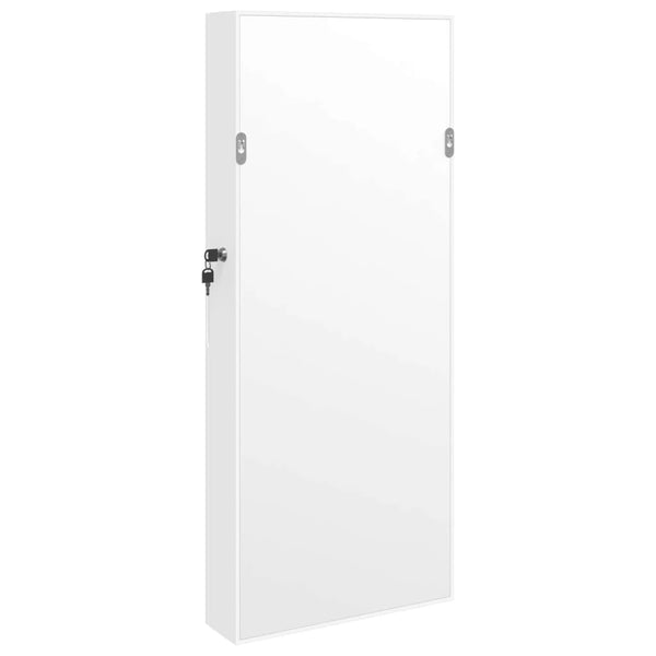 Weißer Spiegelschmuckschrank Mihaescu (zur Wandmontage mit LED-Beleuchtung)
