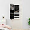 Weißer Spiegelschmuckschrank Fazil (wandmontiert mit LED-Beleuchtung)