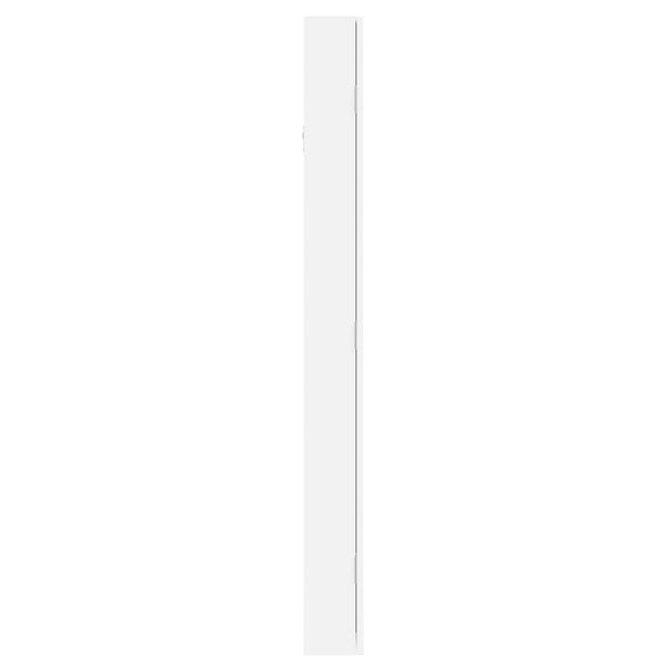 Weißer Spiegelschmuckschrank Fazil (wandmontiert mit LED-Beleuchtung)