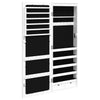 Weißer Spiegelschmuckschrank Fazil (wandmontiert mit LED-Beleuchtung)