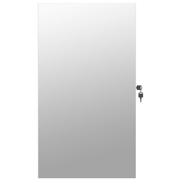 Weißer Spiegelschmuckschrank mit LED-Beleuchtung zur Wandmontage Radosna