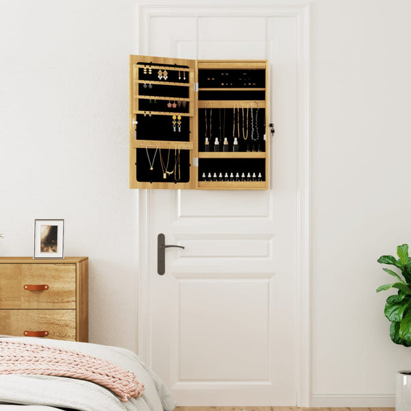 Spiegel-Schmuckschrank Radosna (mit LED-Beleuchtung zur Wandmontage)