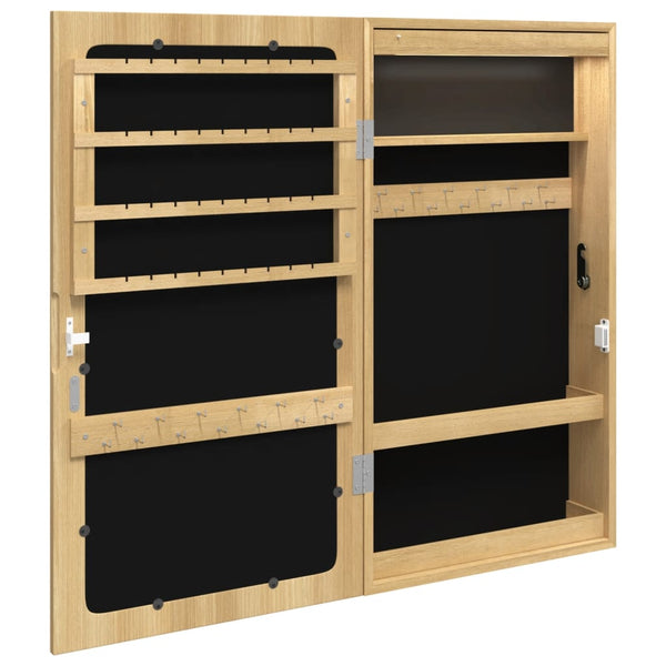 Spiegel-Schmuckschrank Radosna (mit LED-Beleuchtung zur Wandmontage)