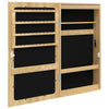 Spiegel-Schmuckschrank Radosna (mit LED-Beleuchtung zur Wandmontage)