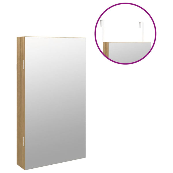 Spiegel-Schmuckschrank Radosna (mit LED-Beleuchtung zur Wandmontage)
