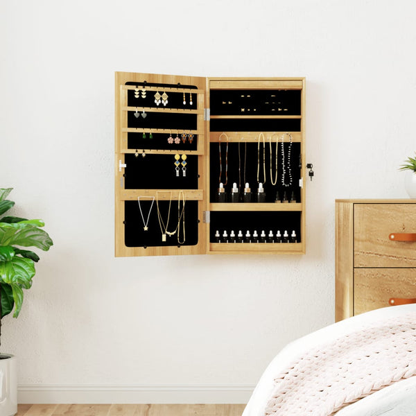 Spiegel-Schmuckschrank Radosna (mit LED-Beleuchtung zur Wandmontage)