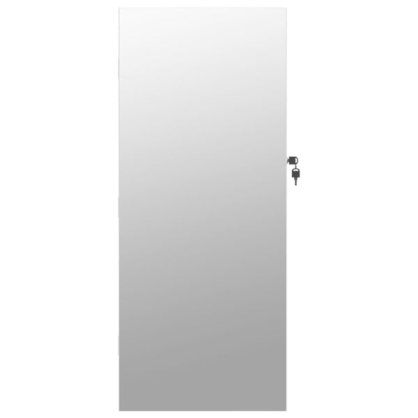 Weißer Spiegelschmuckschrank mit LED-Beleuchtung zur Wandmontage Iuiana