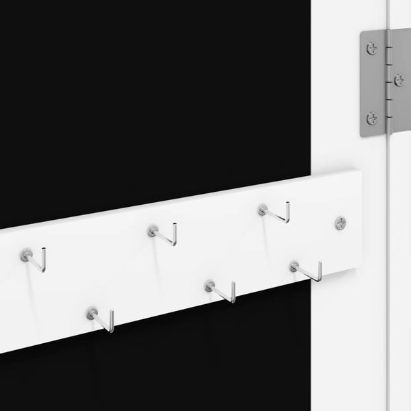 Weißer Spiegelschmuckschrank mit LED-Beleuchtung zur Wandmontage Iuiana