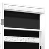 Weißer Spiegelschmuckschrank mit LED-Beleuchtung zur Wandmontage Iuiana