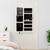 Weißer Spiegelschmuckschrank Dela (wandmontierbar mit LED-Beleuchtung)
