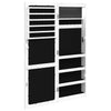 Weißer Spiegelschmuckschrank Dela (wandmontierbar mit LED-Beleuchtung)