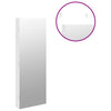 Weißer Spiegelschmuckschrank Dela (wandmontierbar mit LED-Beleuchtung)