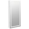 Weißer Spiegelschmuckschrank Durau (wandmontiert mit LED-Beleuchtung)