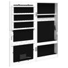 Weißer Spiegelschmuckschrank Durau (wandmontiert mit LED-Beleuchtung)