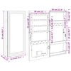 Spiegelschmuckschrank Durau (wandmontierbar, mit LED-Beleuchtung)
