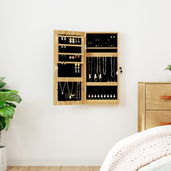 Spiegelschmuckschrank Durau (wandmontierbar, mit LED-Beleuchtung)