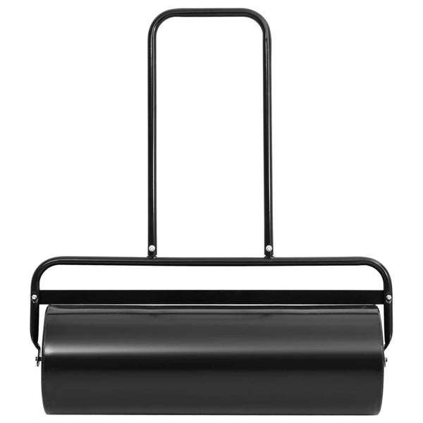 Schwarze Rasenwalze mit Griff Savira 63 l (Eisen und Stahl)