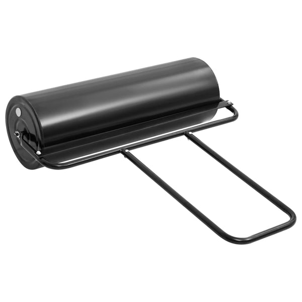 Schwarze Rasenwalze mit Griff Savira 63 l (Eisen und Stahl)