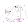 Grünes Gewächshaus mit Stahlrahmen Isguhi 4 m² 2x2x2 m