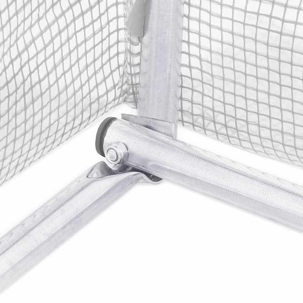 Weißes Gewächshaus mit Stahlrahmen Tenciu 6 m² 3x2x2 m
