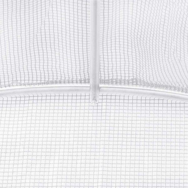 Weißes Gewächshaus mit Stahlrahmen Tenciu 6 m² 3x2x2 m
