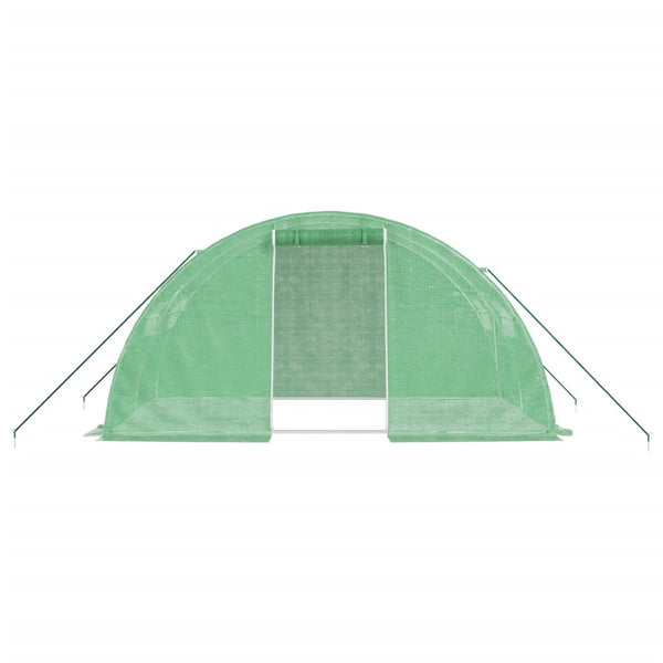 Grünes Gewächshaus mit Stahlrahmen Saban 8 m² 4x2x2 m